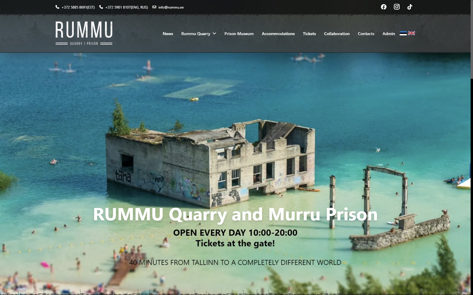 Rummu website screenshot